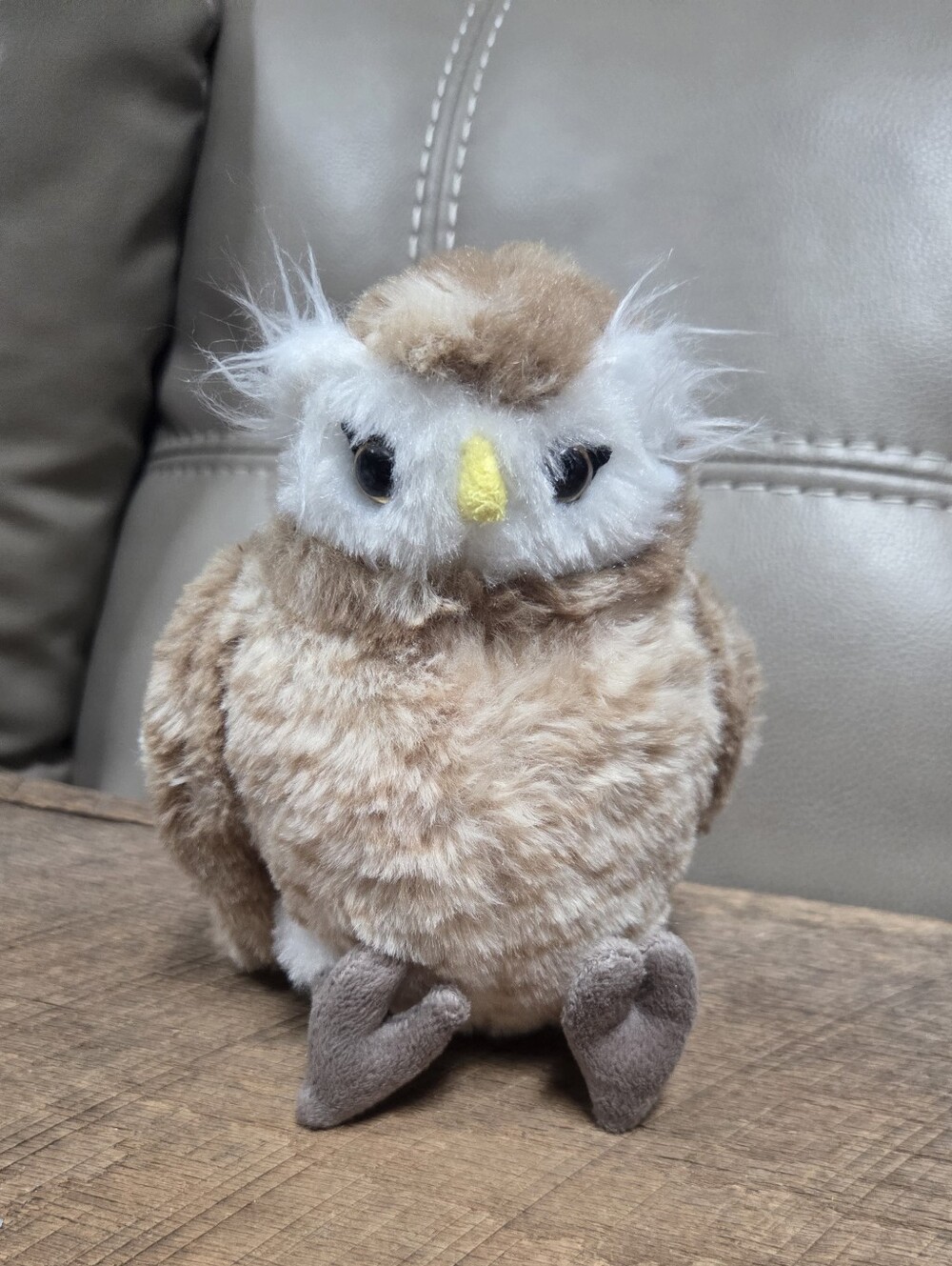 The Petting Zoo Wild Onez Great Horned Owl Plush 8" ~ B1J